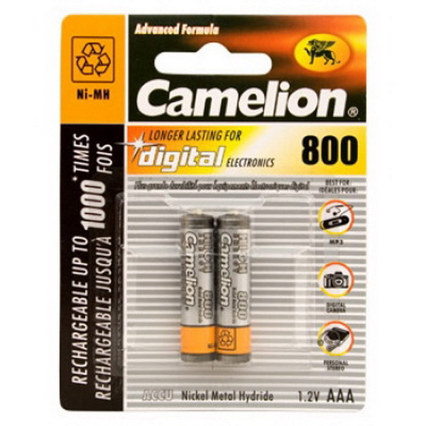 Аккумулятор Camelion ААА 800mah Ni-MH 1шт